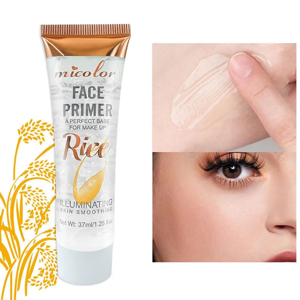 RICE Transparent Jelly Primer Makeup Base Color Rendering Long Lasting Makeup Holding Pre Cream Jelly Primer Makeup Base