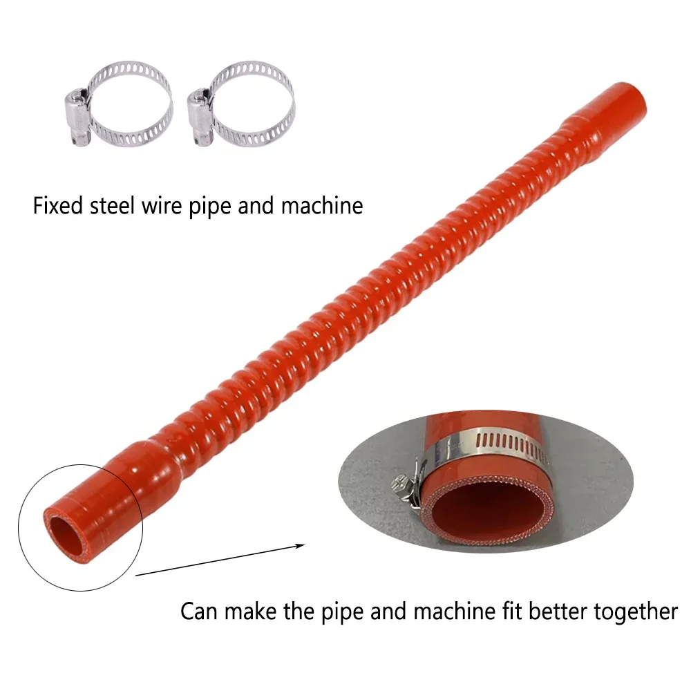インテークパイプ改造用シリコンフレキシブルホース、温度および高圧コルゲートラジエーター、ID 16-110mm、300-1000mm