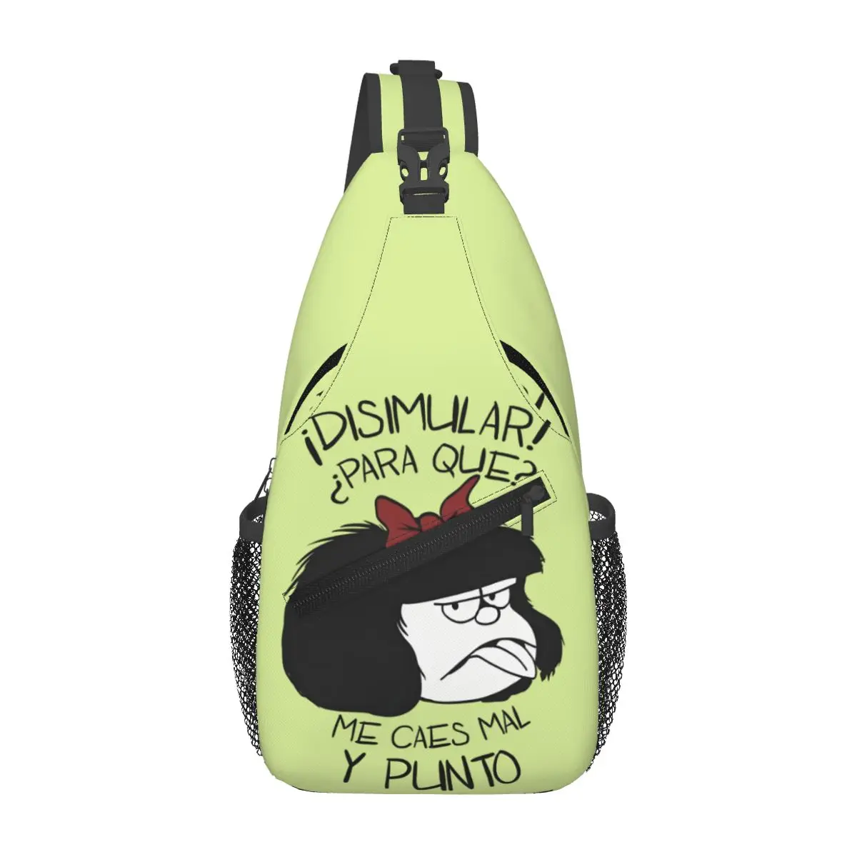 

Custom Anime Mafalda Shoulder Crossbody Chest Backpack Shoulder Chest Bags Sling Bag Cartoon Quino Manga Shoulder Backpack