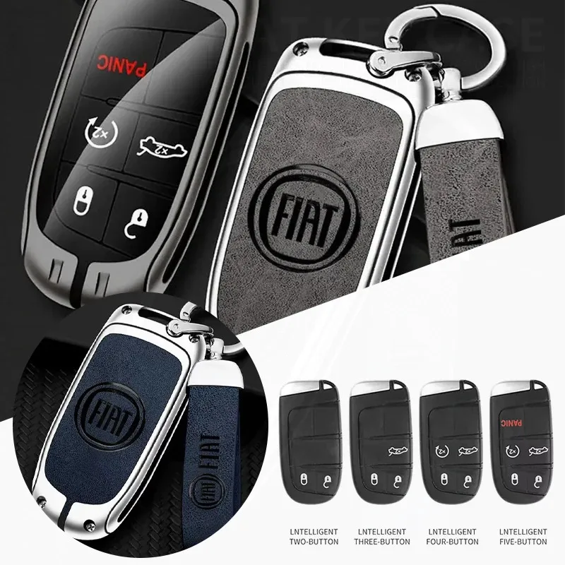 For Fiat Freemont Toro 500L 500X 2016 2017 2018 Car Smart Key Case Cover Remote Control Protection Keyless Holder Fob Shell