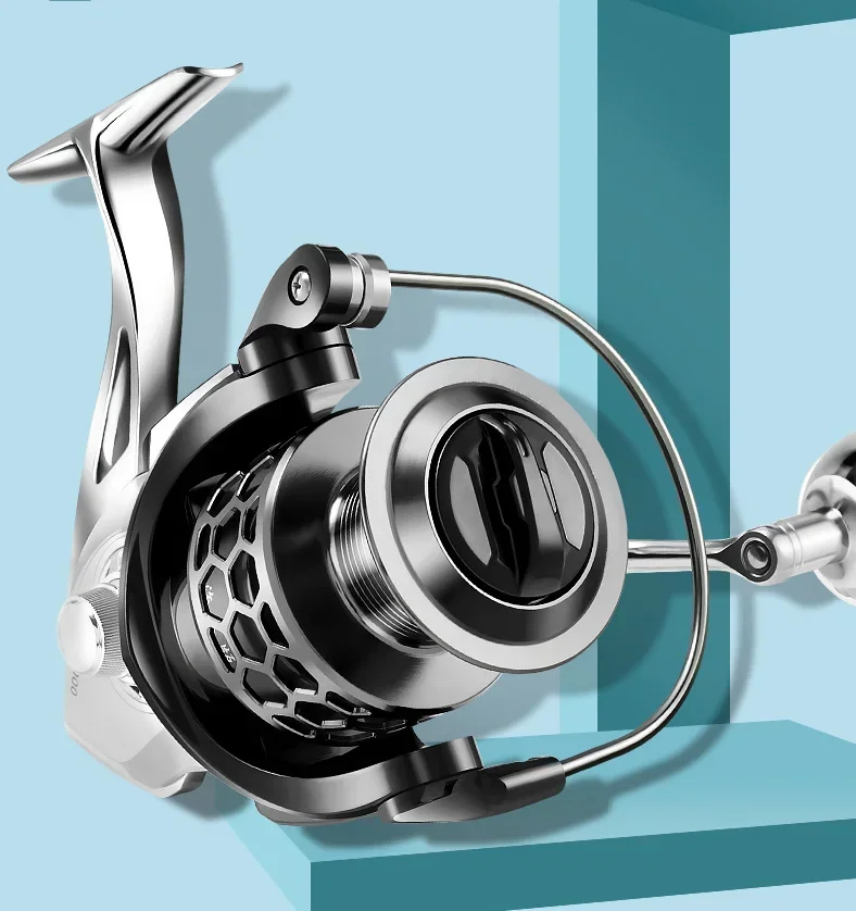 Okuma Angelrolle 18 kg Max Drag 14 + 1BB Anti-Spinnrad Meeresangelrolle 1000–7000 – Detail 12