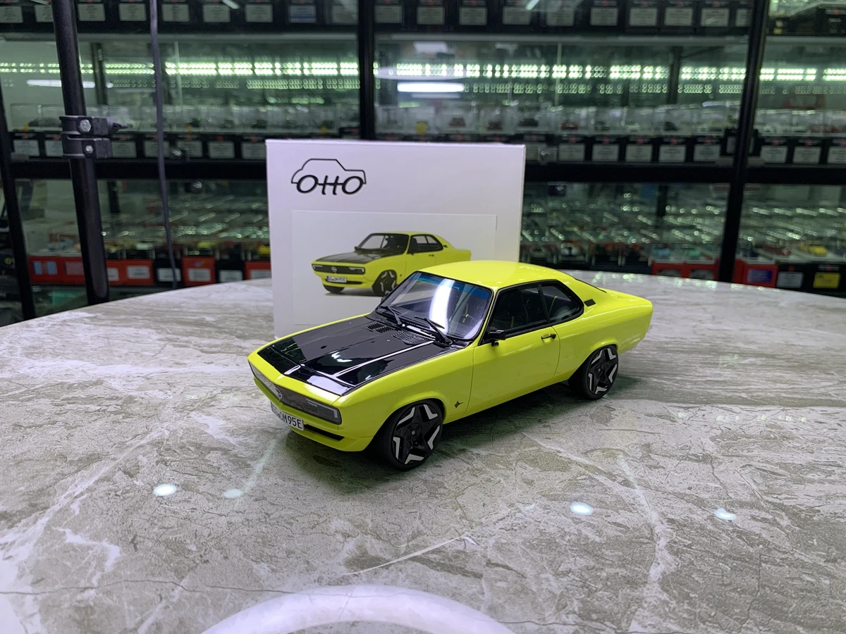 

OTTO 1:18 MANTA GSE ELEKTROMOD YELLOW 2021, имитация ограниченной серии, смола, металл, статическая модель автомобиля, игрушка в подарок