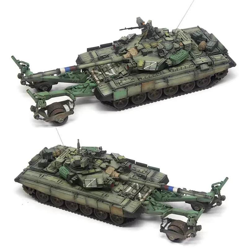 88MODEL 1:72 Scale Russian T90A Main Battle Tank Simulation Resin Track-type Tank Model Static Display Collectible Toy Gift
