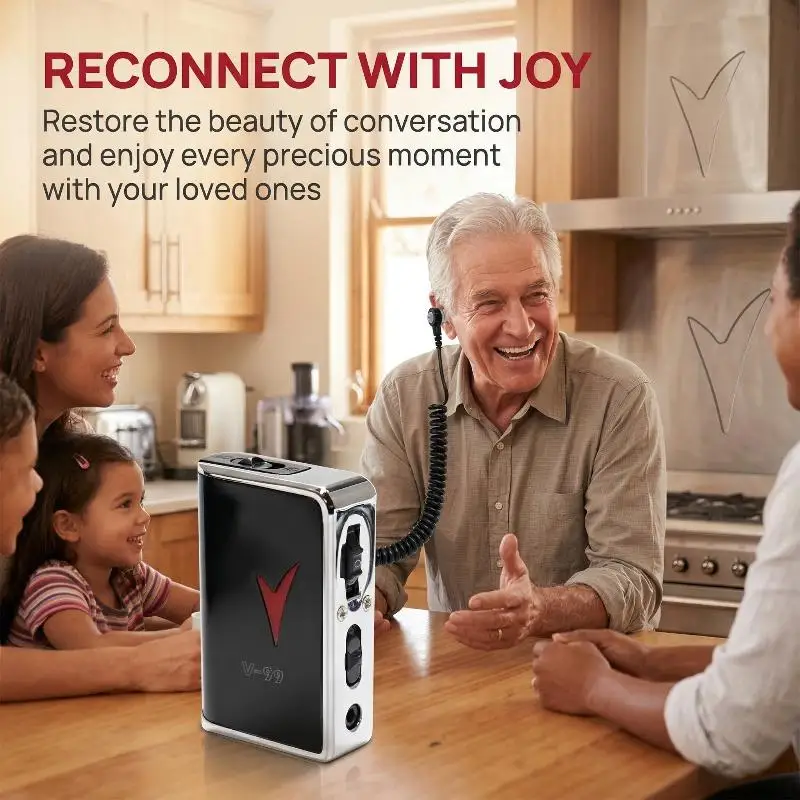 

Mini Invisible Ear Hearing Aids With Noise Cancelling And Speech Enhancement Rechargeable For Adult Elderly Seniors Watching TV