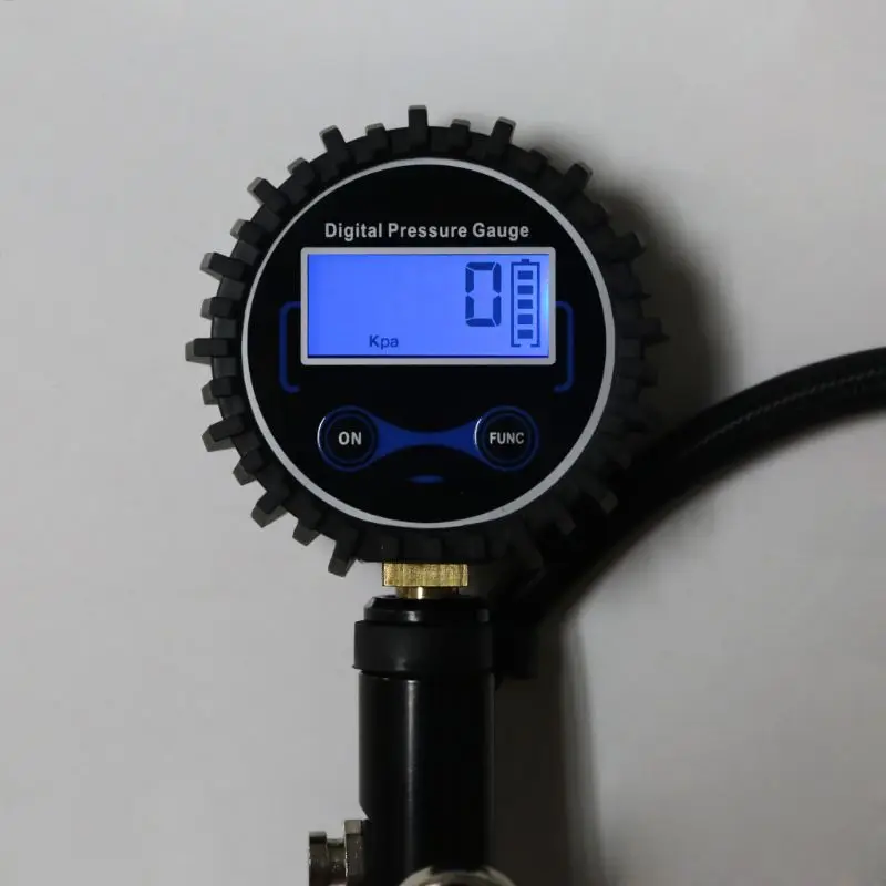 Practical Digital Tire Inflator with Hose Pressure Gauge Heavy Duty Quick Decrease Tire Pressure 0.5 Display DropShipping