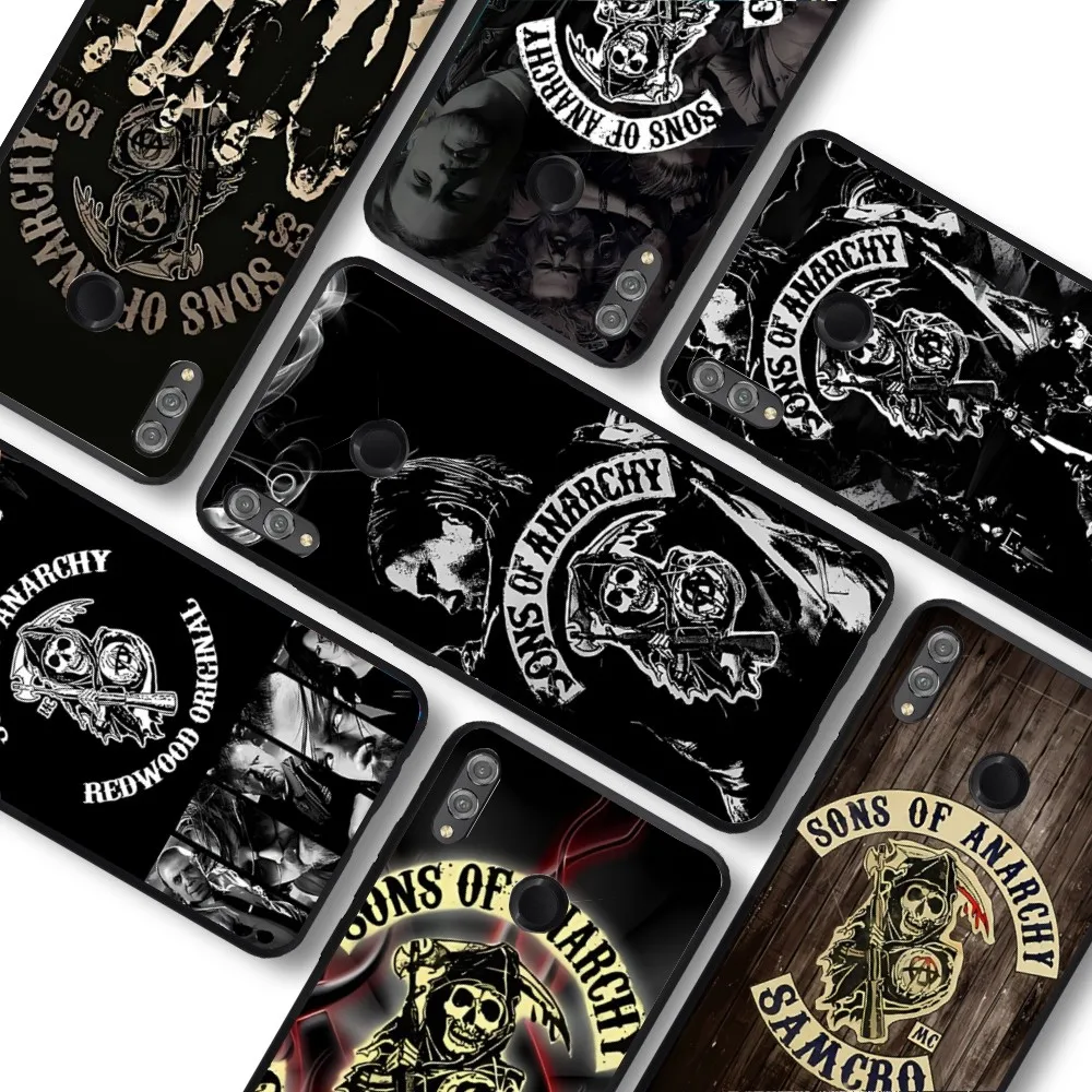 American TV S-Sons Of Anarchy Phone Case For Huawei Honor 10 lite 9 20 7A 9X 30 50 60 70 pro plus Soft Silicone Cover