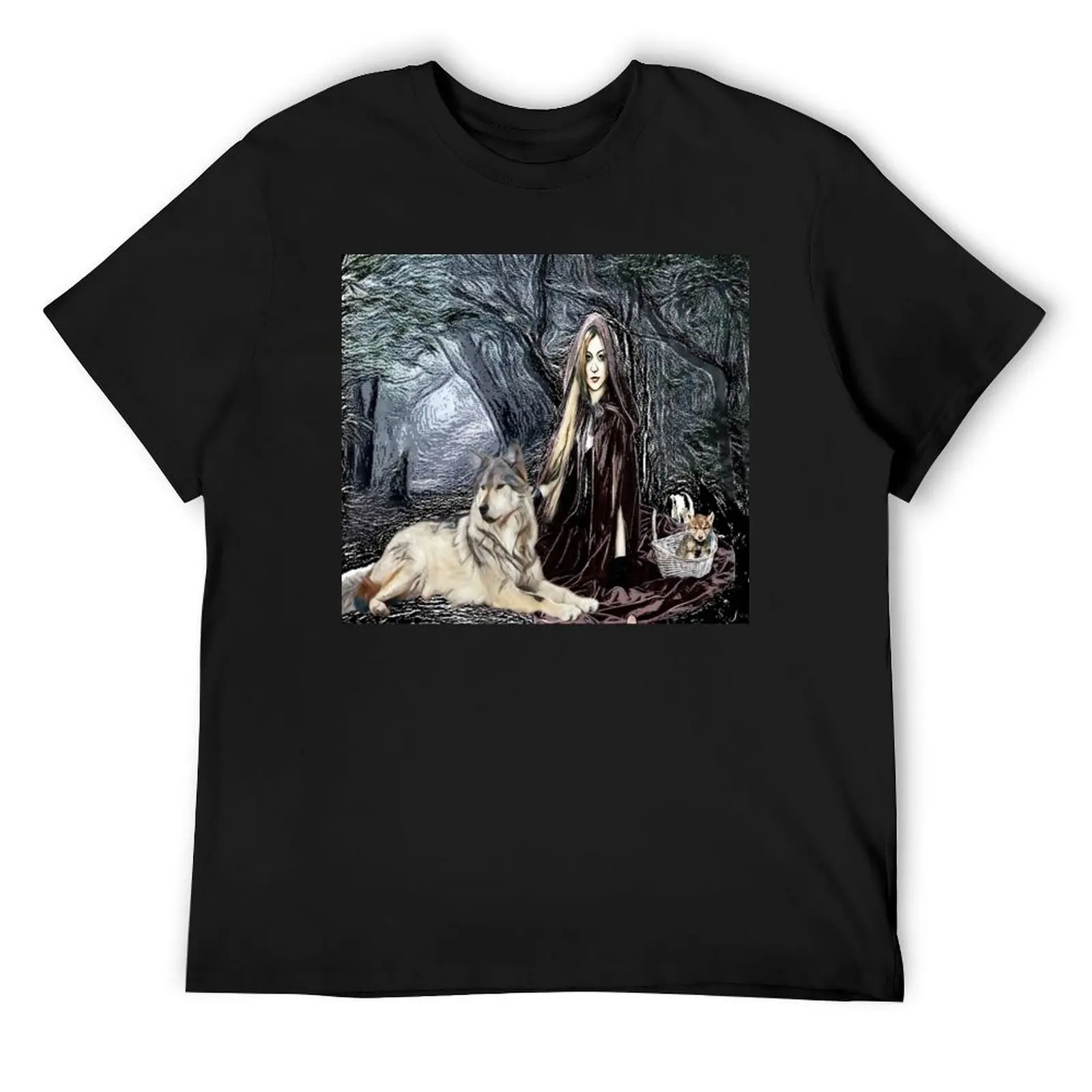 Lady Of The Wild T-Shirt hippie clothes boys animal print t shirt men 100℅ cotton