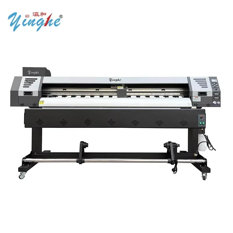 Yinghe 1800DA 6ft Large Format Eco Solvent Printer I3200 E1 Vinyl Banner Advertising 1.8m Paper Printing Machine