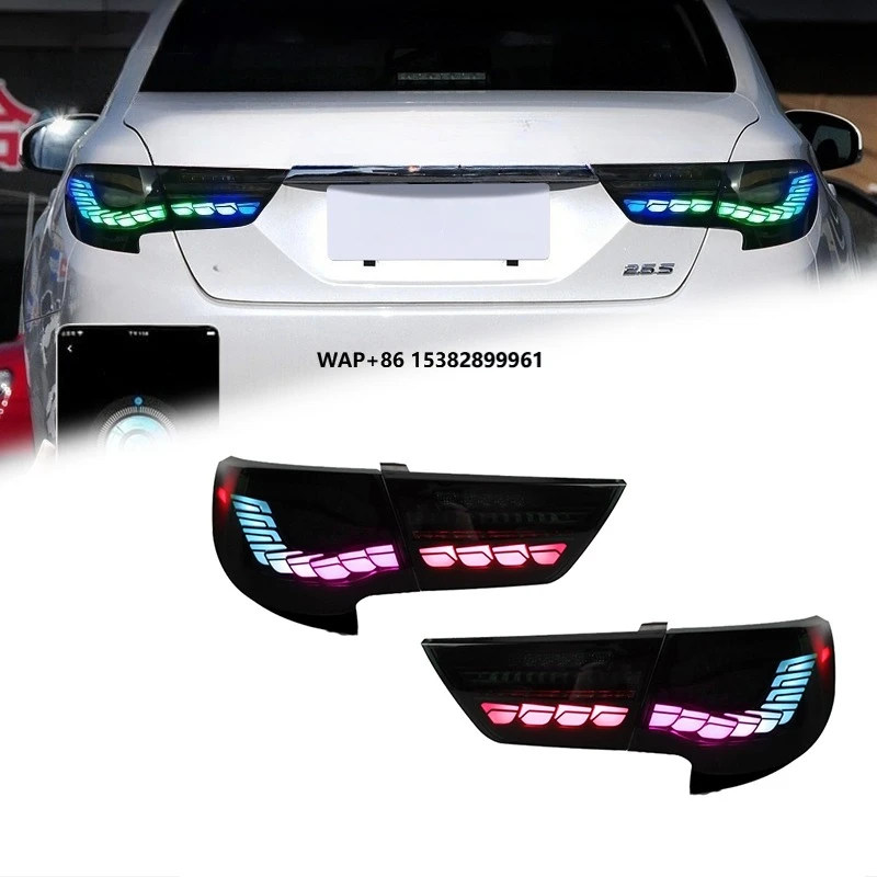 

FT Car Lights for Mark X RGB Taillights 2010-2017 Reiz LED Tail Lamp Dynamic Turn Signal Light Car Taillights Assembly