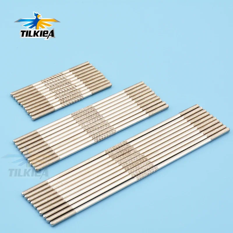 10pcs M3 Pull Rod L55/60/65/70/75/80/85/90/100/110/120mm M3 Push Rod  Pushrod Connecting Rod For RC Car Boat Airplane