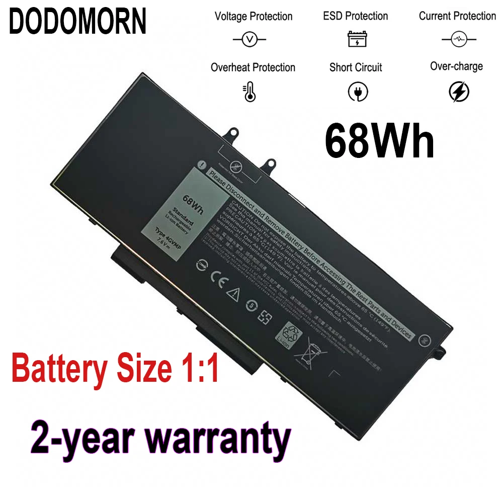 Factory Direct 4GVMP Battery For Dell Latitude 5400 5500 Precision 3540 Inspiron 7590 7591 7791 2-in-1 P84F P42E