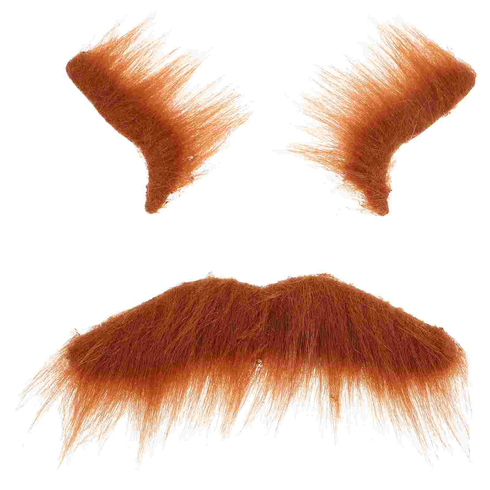 Facial Hair Props Masquerade Mask Party Cartoon Ginger Bushy Eyebrows Brown The