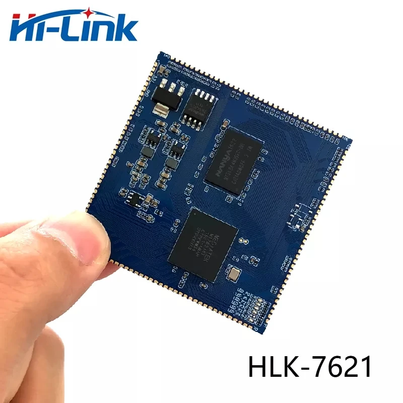 2pcs HLK-7621 Embedded Smart Gigabit Ethernet WIRELESS Gateway Module High Performance Dual Core Development Board