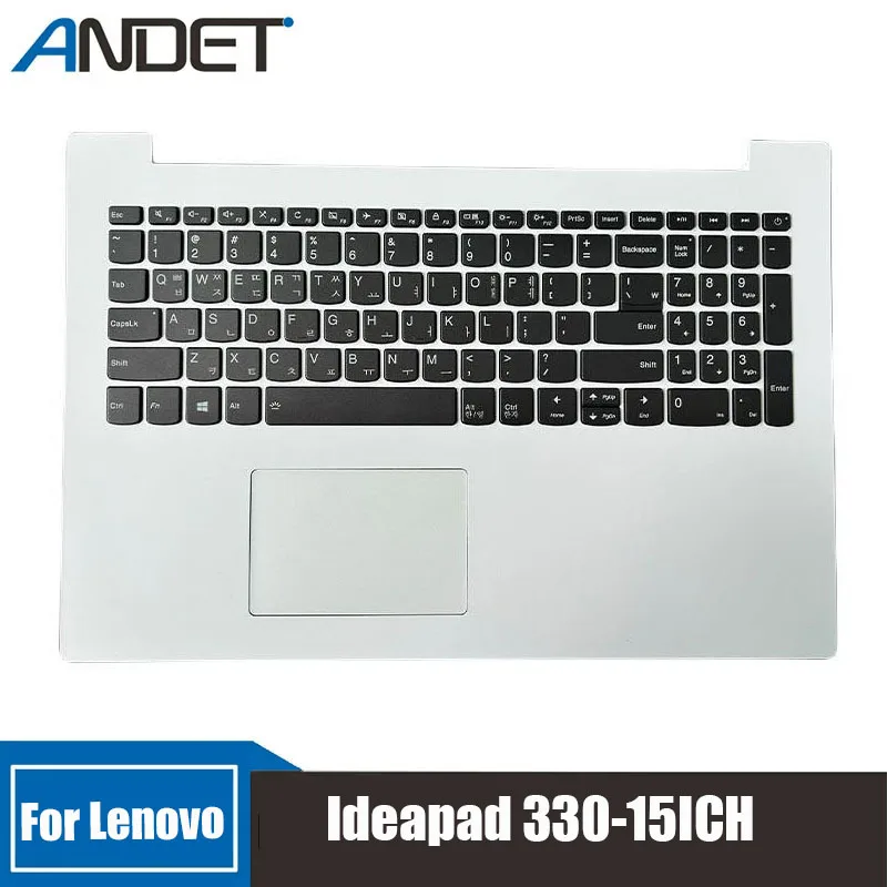 

New Original For Lenovo Ideapad 330-15ICH White Korean Keyboard Palmrest Cover With Trackpad Backlight Accessories 5CB0R47027