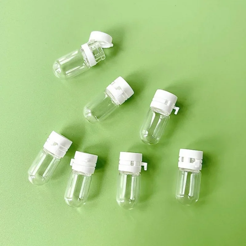 5/10/20Pcs 1.5/5ml Tear Off Mini Glass Bottles for Makeup Remover Essential Oil Essence Skin Care Portable Travel Kit Sample Jar