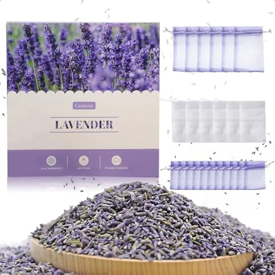 

Dried Lavender Sachets for Drawers and Closets LongLasting Air Freshener Bags 24 Bags Home Fragrance Sachets for Wardrobes Cars