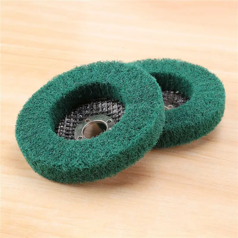 Exquisite-5Pcs Nylon Fiber Flap Wheels Polishing Buffing Wheel Scouring Pad Grinding Disc For Angle Grinder For Metal Polisher
