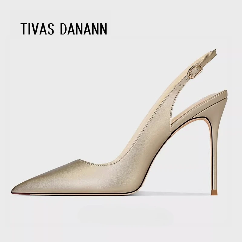 

2026 new gold high-heeled shoes for women with pointed and slender heels, exuding a sense of luxury and fashionable toe sandals