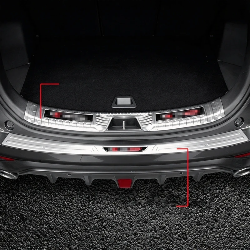 For Changan CS75 Plus Gen III 2025 2026 Car Trunk Cover Tailgate Inner Guard Rear Bumper Scuff Sill Plate Pedal Rear guard plate