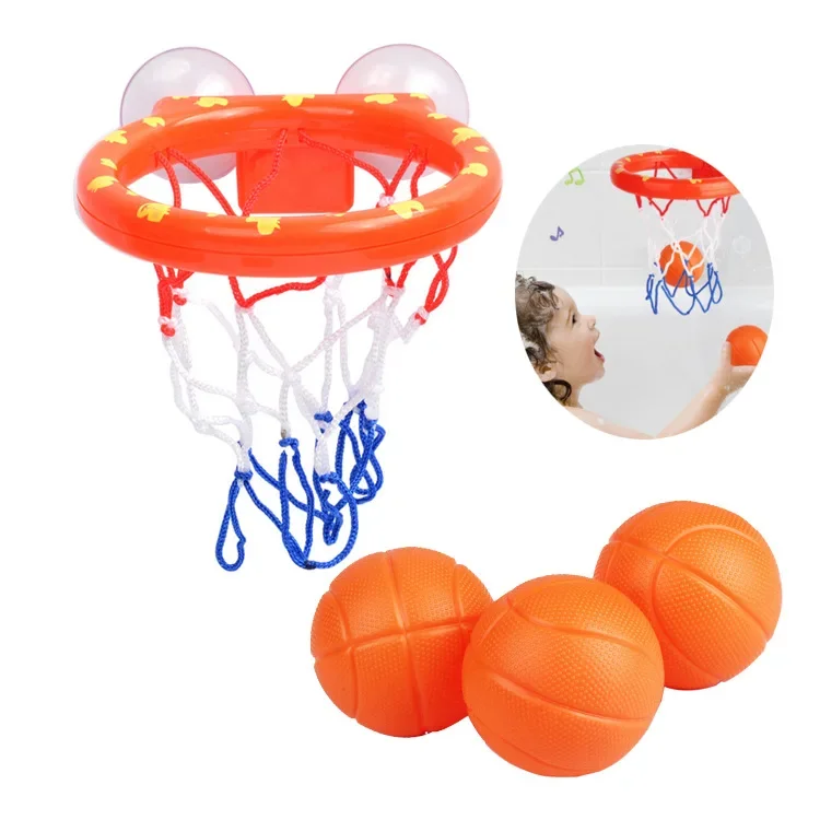 

Baby Kids Mini Shooting Basket Bathtub Water Play Set Basketball Backboard with 3 Balls Funny Shower Bath Fun Toys for Toddlers