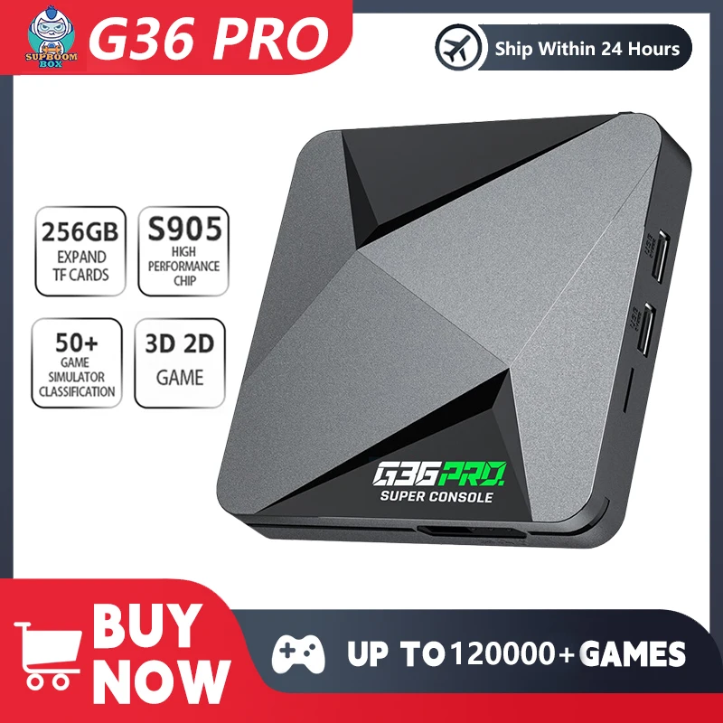 

Retro Video Game Console Super Console G36 Pro with 120000 Video Games for PS1/GBA/MD/CPS with Gamepad Kid Gift Game Box