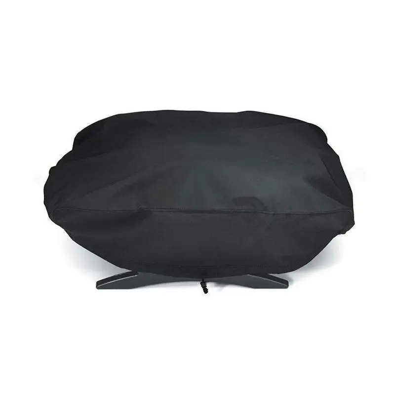 BBQ Grill Cover Rainproof Portable Grill Protector Dust Cover Durable Round Waterproof Anti Dust Outdoor Patio Barbecue Canvas