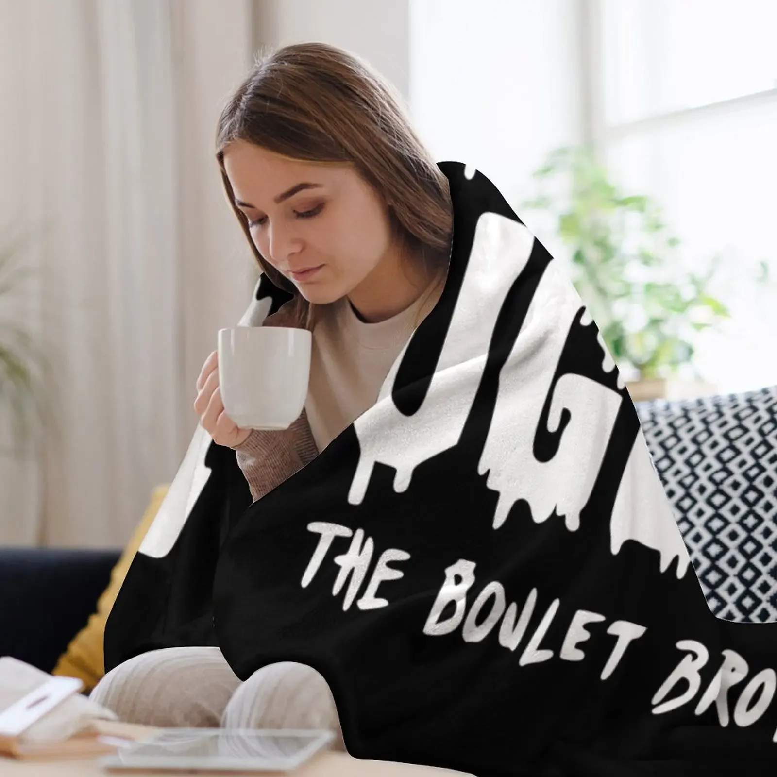 مرحبا القبيحة... بطانية رمي The Boulet Brothers ريتروس فلانيلز للتخييم، بطانيات رمي فاخرة