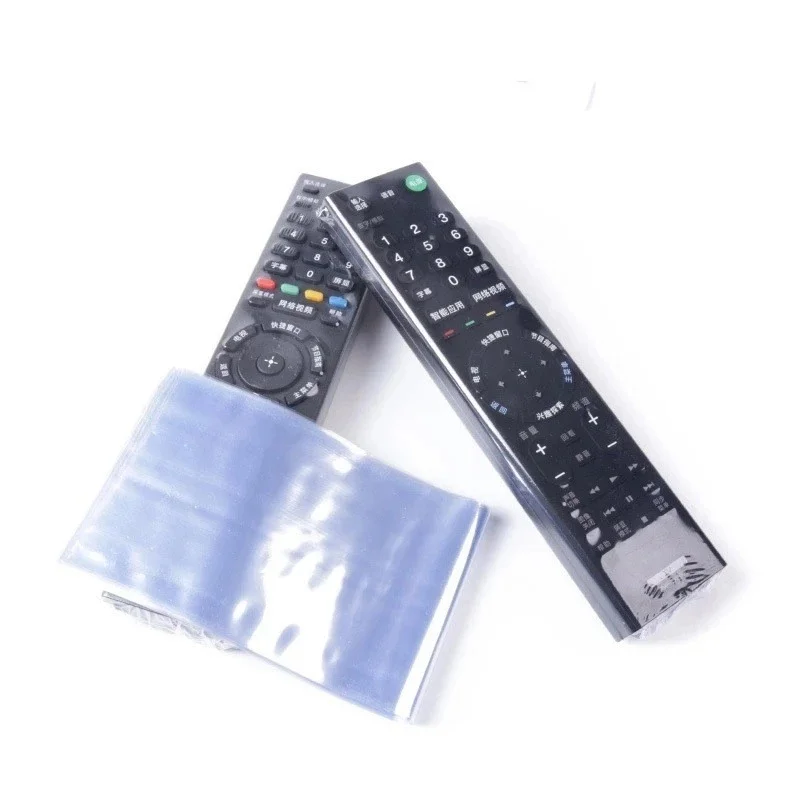 10pcs Waterproof remote control cover Heat Shrinkable Film Dust Cover TV Air Conditioner Remote Control Protector Controller Bag