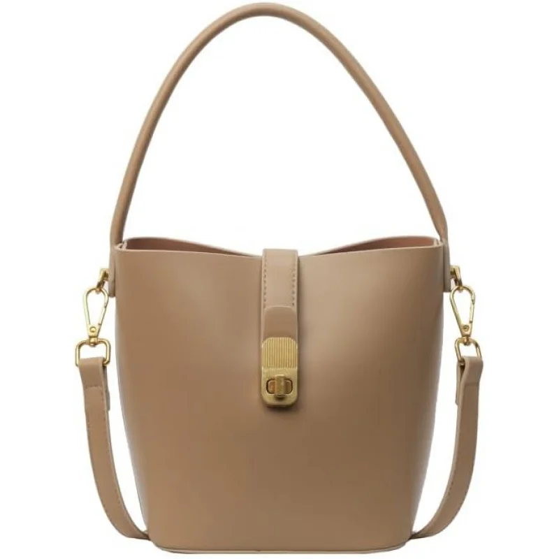 

Bucket for Women Stylish Shoulder PU Leather Crossbody Bag Trendy Purse with Zipper Closure