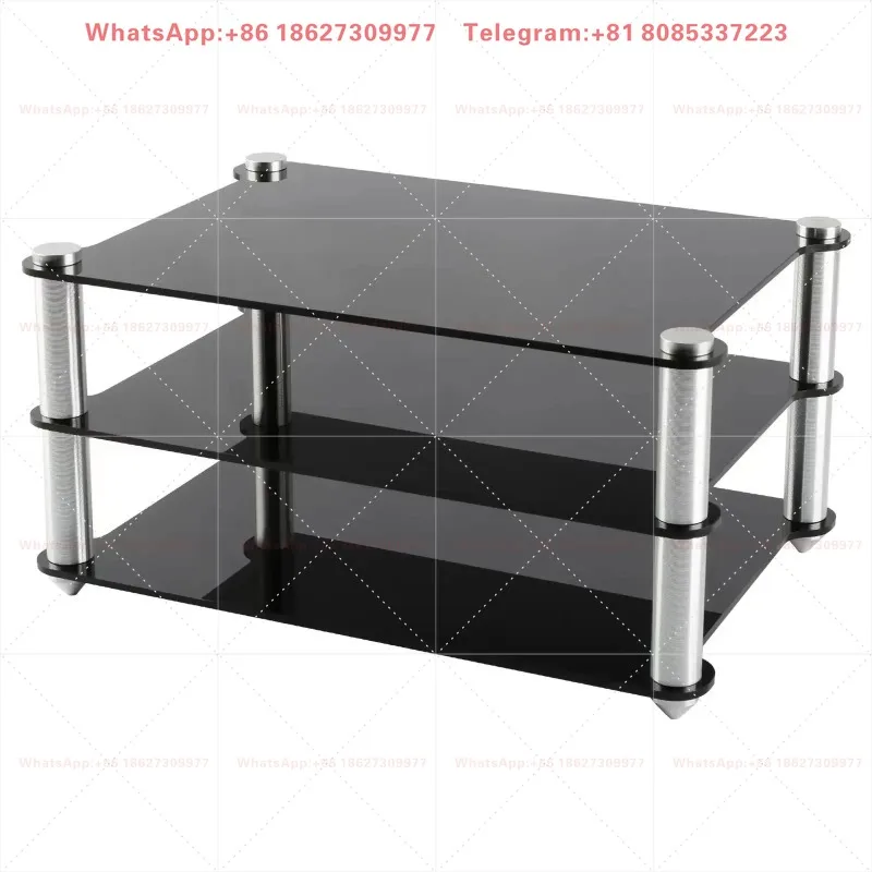 Acrylic Aluminum Alloy HIFI Decoder Power Amplifier Earphone Amplifier Audio Double Layer Stand