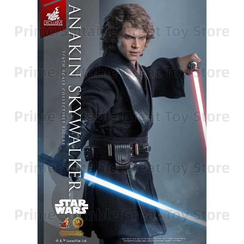 【In Stock】Original HotToys HT 1/6 DX34AE Star Wars Episode III Anakin Skywalker with Hair Implant Version Gift&Collection