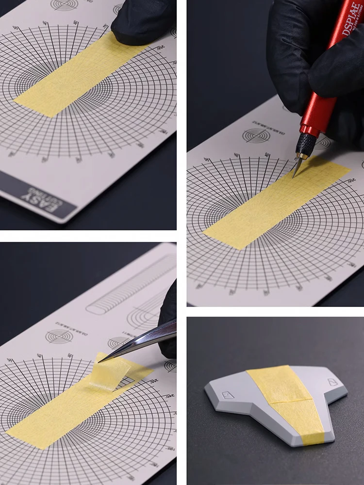 DSPIAE AT-ECABCD Model Assembling Tool Curved polygons, concentric circles, straight lines, covered with cutting plates