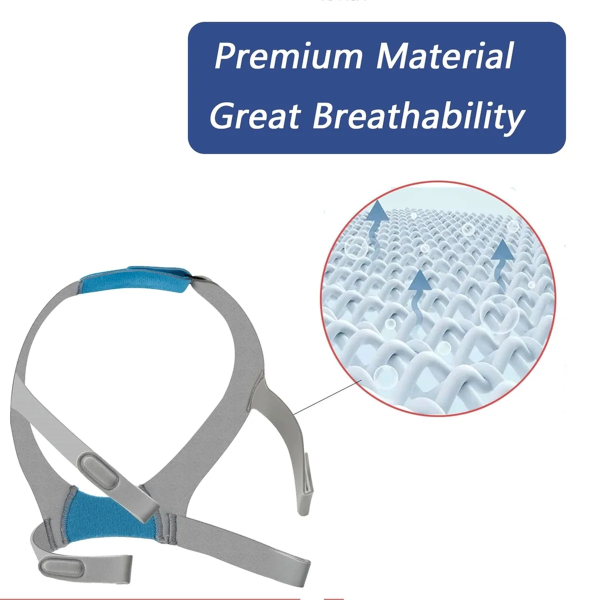 A93P 2Pcs Replacement Headgear Straps for Airfit F30,Headgear Strap for Airfit F30 CPAP Mask Adjustable Fit Magic Tape Design