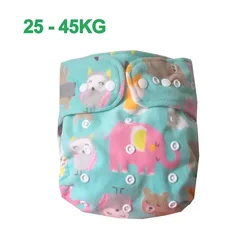 XL SIZE Older Children Waterproof  Cloth Diaper Reusable Washable  Nappies Baby Cover Size Ajustable Pocket Diapers 25-45KG