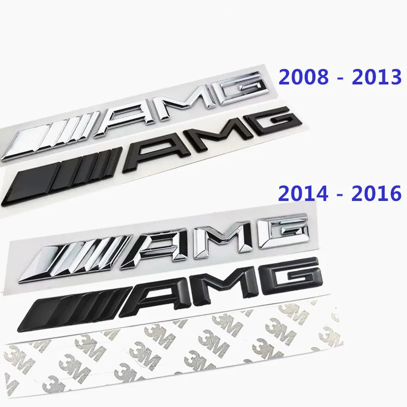 3D ABS AMG Emblem Letters Car Trunk Logo Badge Decal For Mercedes Benz W212 W213 W204 W205 W176 W177 AMG Sticker Accessories