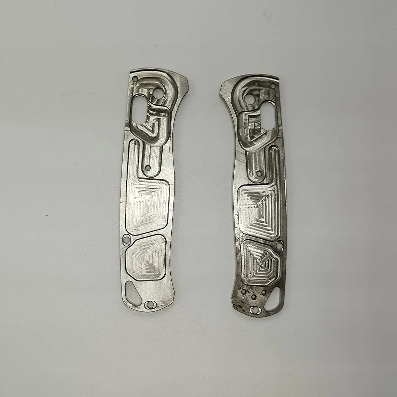 CNC مخصص سبائك التيتانيوم سكين قبضة مقبض الموازين ل حقيقية Benchmade Bugout 535 السكاكين DIY بها بنفسك صنع الملحقات جزء بقع