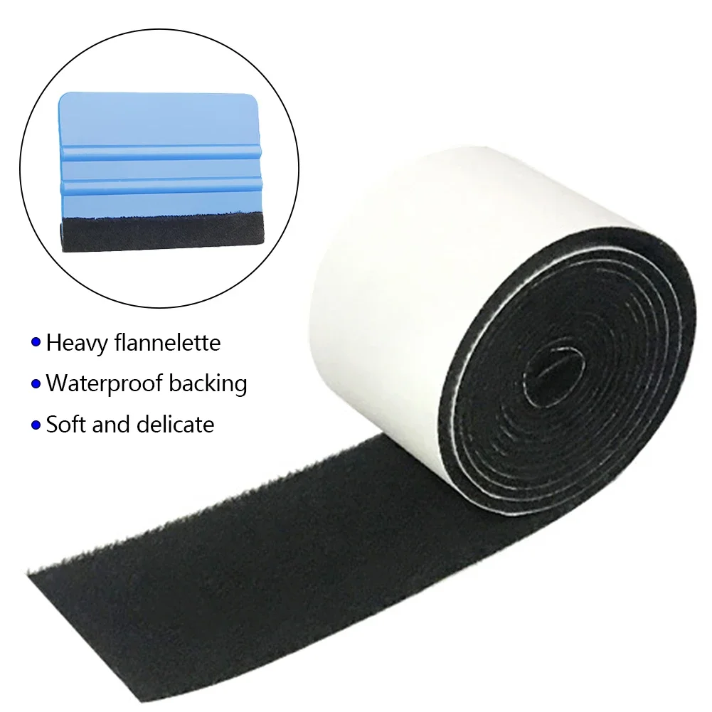 Micro Fiber Felt for Squeegee Felt Edge Cloth for Hard Card Squeegee Car Wrap Scraper DIY Adhesive Felt Tape Vinyl Squeegee Tool