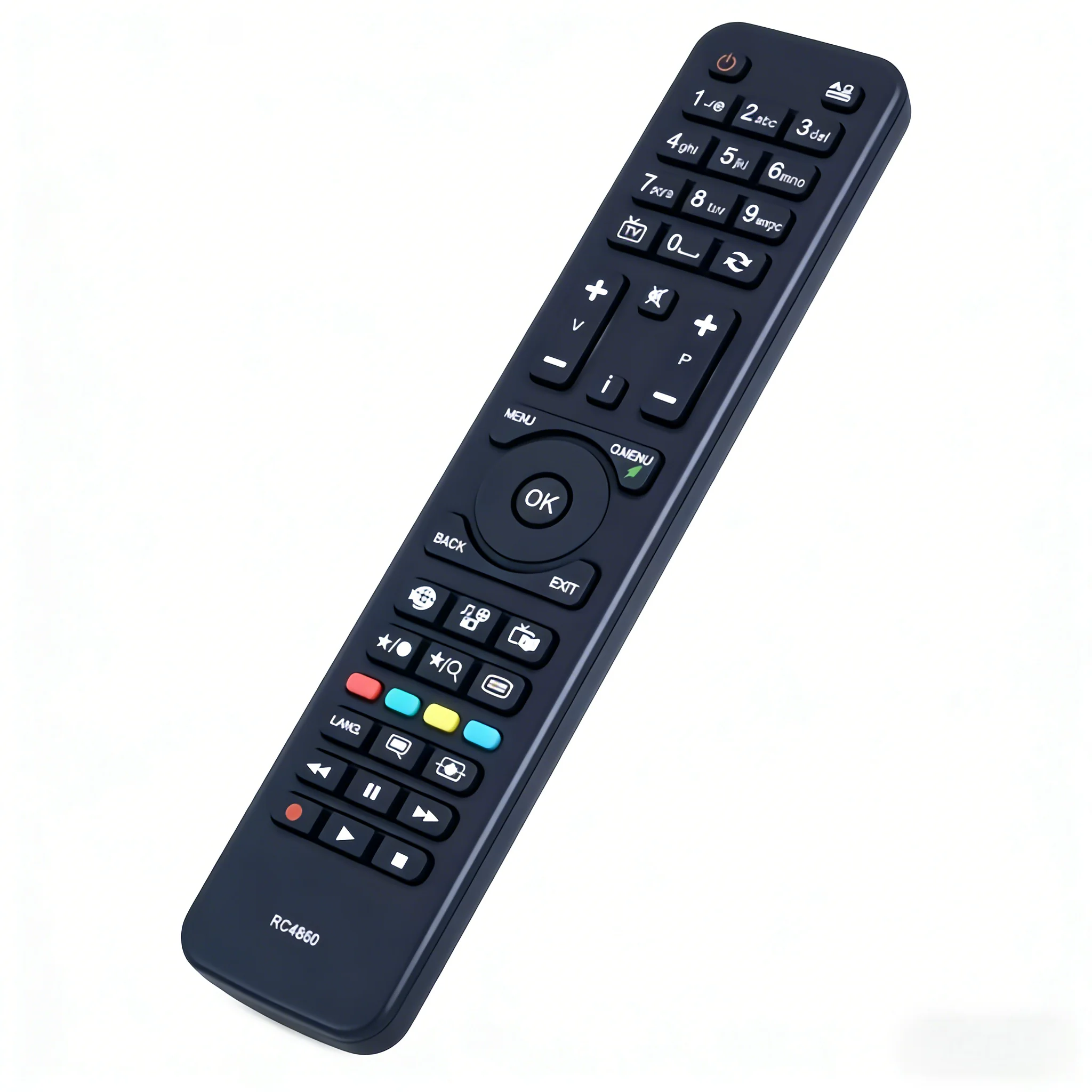 RC4860 Remote Control Replacement for Hitachi Telefunken 32TFNSFVPFHD42HXT12U PXPE TV