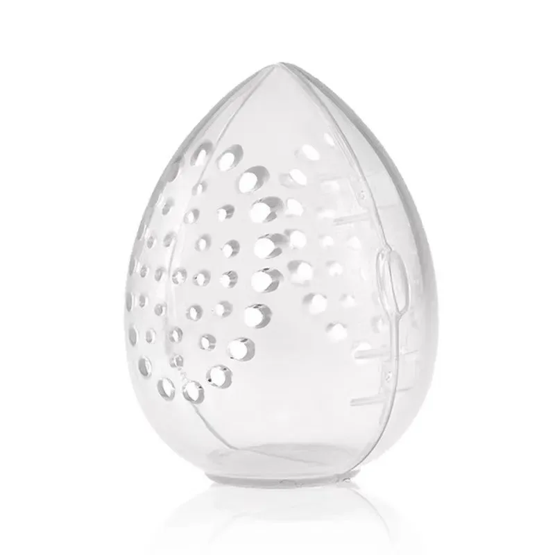 1Pcs Egg Shaped Makeup Sponge Storage Box Portable Plastic Cosmetic Puff Organizer Blender Holder Drying Stand