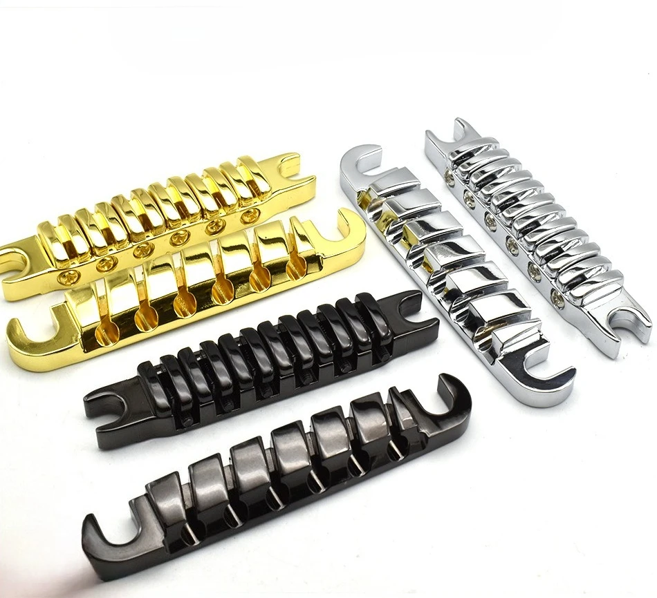 Split Guitar Bridge with Independent Saddles, 10.4mm String Spacing Oblique Pattern Bridge Parts