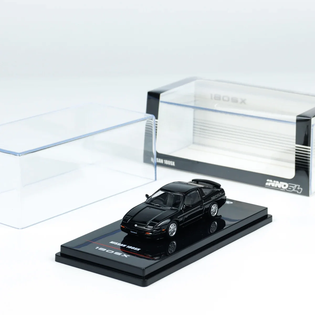 

In Stock INNO 1:64 180SX Black Alloy Car Model