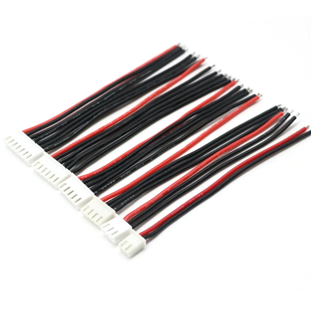 5pcs/Lot 1S 2S 3S 4S 5S 6S Lipo Battery Balance Charger Cable IMAX B6 Connector Plug Wire Wholesale