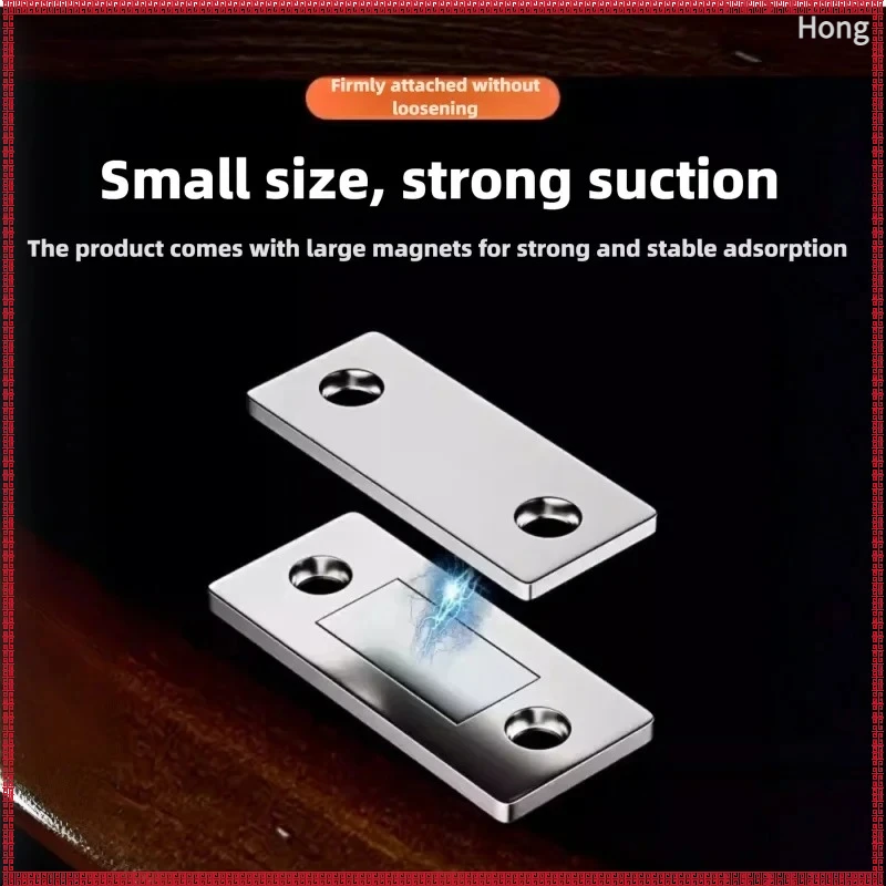 No-Drill Ultra-Thin Magnetic Cabinet Door Closer Invisible Suction For Drawer Mobile Closet Hardware