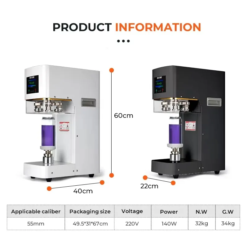 

Commercial Metal Aluminum Beer Carbonated Beverage Easy Open Can Sealing Canning Machine Automatic Soda Tin Can Sealer Machine