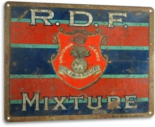 1b,R.D.F. Mixture Tobacco Smoking Retro Vintage Wall Decor Man Cave Metal Tin Sign