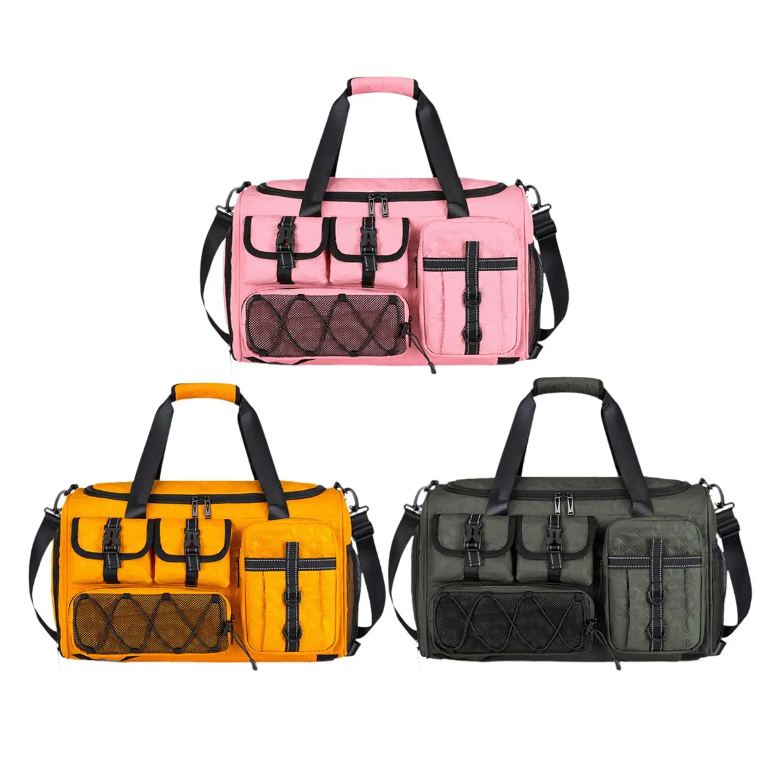 กระเป๋าเดินทางแบบดัฟเฟิล กระเป๋ากีฬา กระเป๋าออกกำลังกาย สำหรับผู้ชายและผู้หญิง ใส่เสื้อผ้า กระเป๋าเป้สะพายหลังแบบสปอร์ต