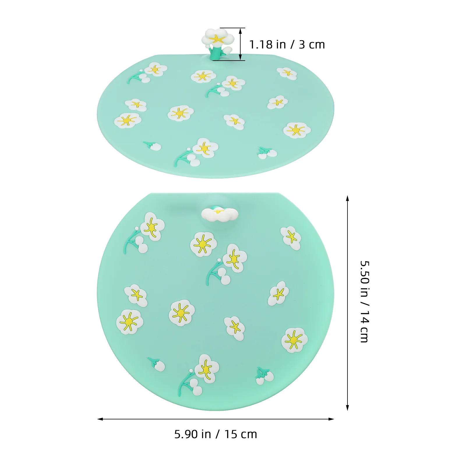 3 قطعة سدادة استنزاف السيليكون غطاء شفط مسطح لحوض الاستحمام بالوعة المطبخ الطابق استنزاف المجاري الرائحة الوقاية سهلة التركيب دائم #2