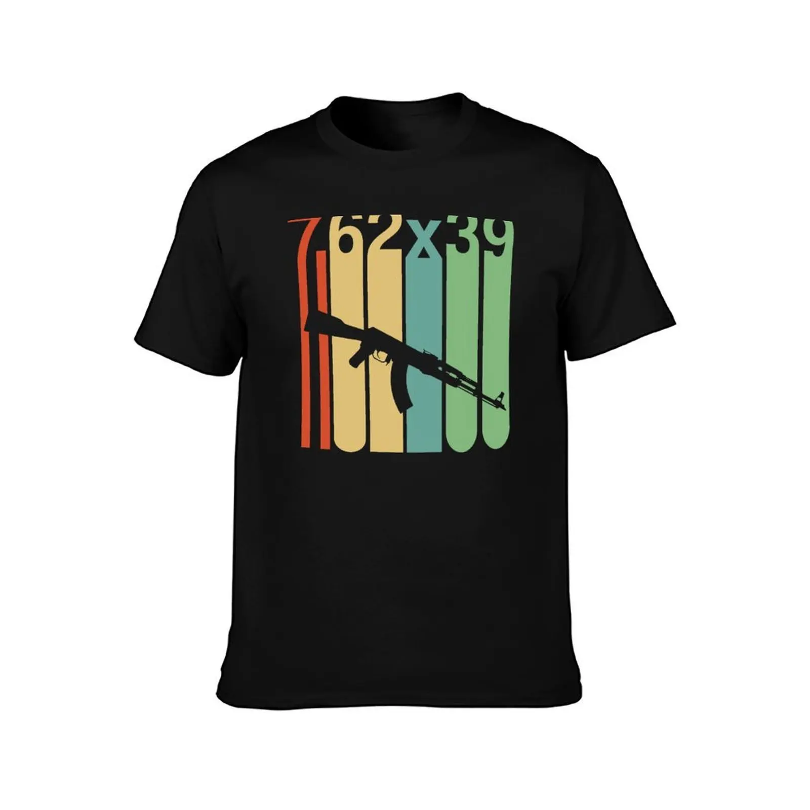 Retro Vintage AK-47 Rifle 2nd Amendment Gun Gift Gun Rights 7.62x39 T-Shirt Breathable Travel T-Shirt