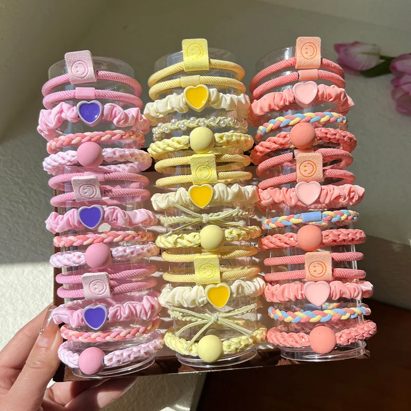 5pc Women’s Elastic Hair Ties Scrunchies Set