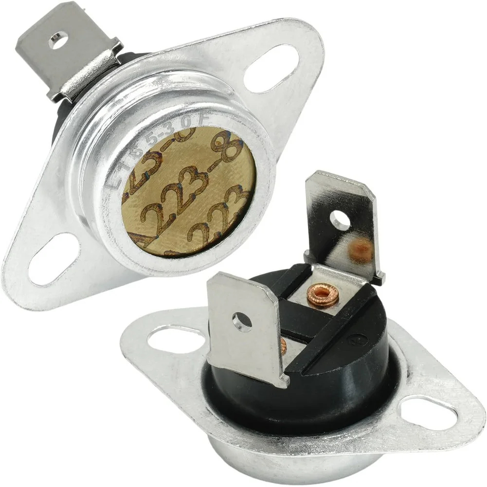 2pcs 626612R Furnace Main Air Limit Switches L165-30F Automatic Reset Dual Safety For HVAC Equipment 0.97in Metal Limit Switch